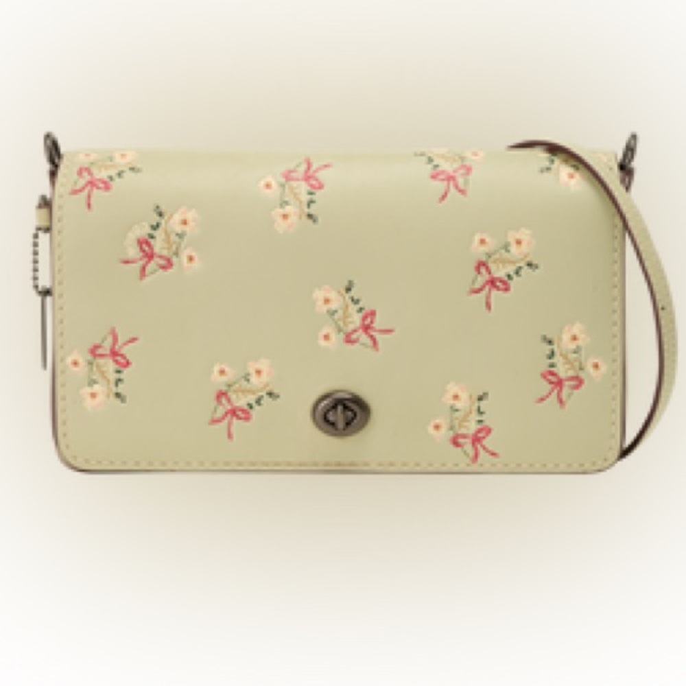 Coach 1941 Dinky Crossbody Bag in Chalk Smooth Leather